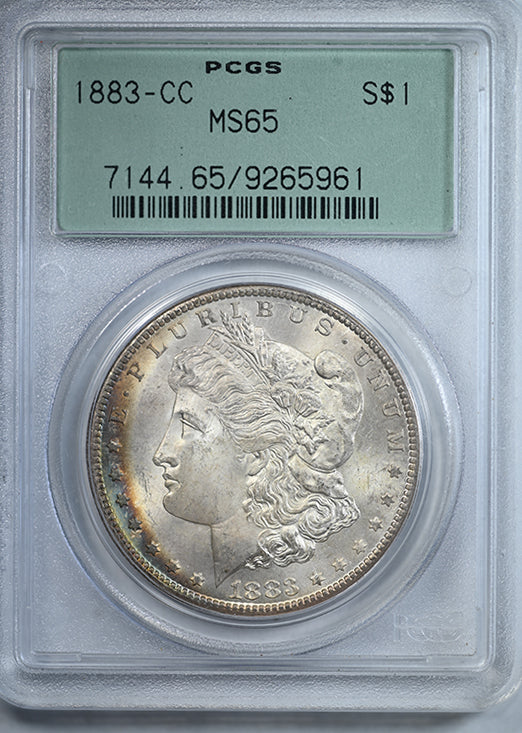 1883-CC Morgan Dollar $1 PCGS MS65 OGH – Americana Rare Coin