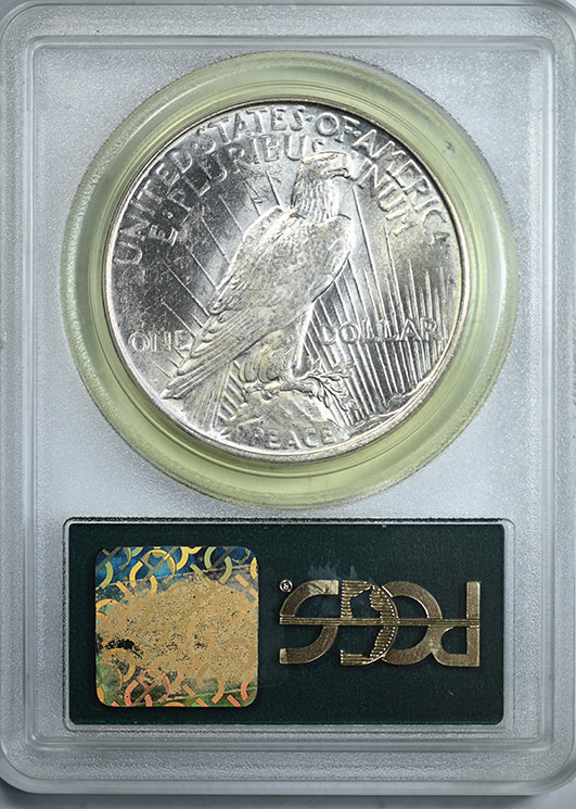 1923-D Peace Dollar $1 PCGS MS62 OGH Reverse Slab