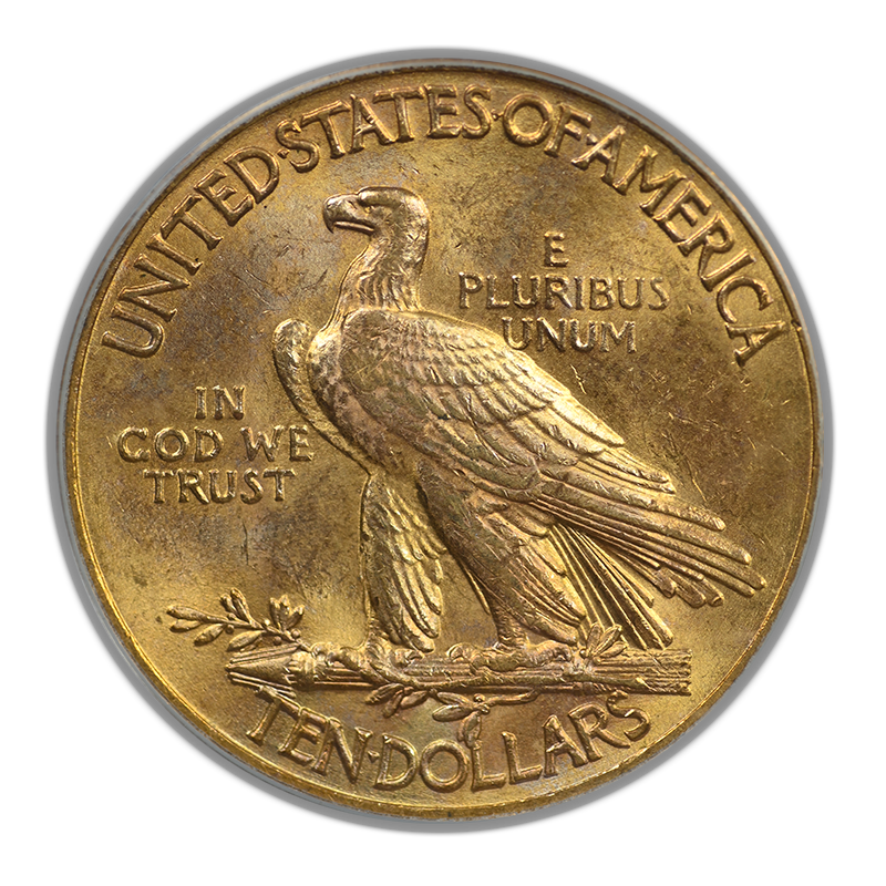 1932 Indian Head Gold Eagle $10 PCGS MS63 CAC OGH