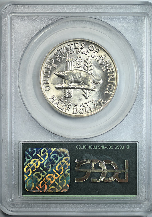 1935 Wisconsin Classic Commemorative Half Dollar 50C PCGS MS65 CAC OGH Reverse Slab