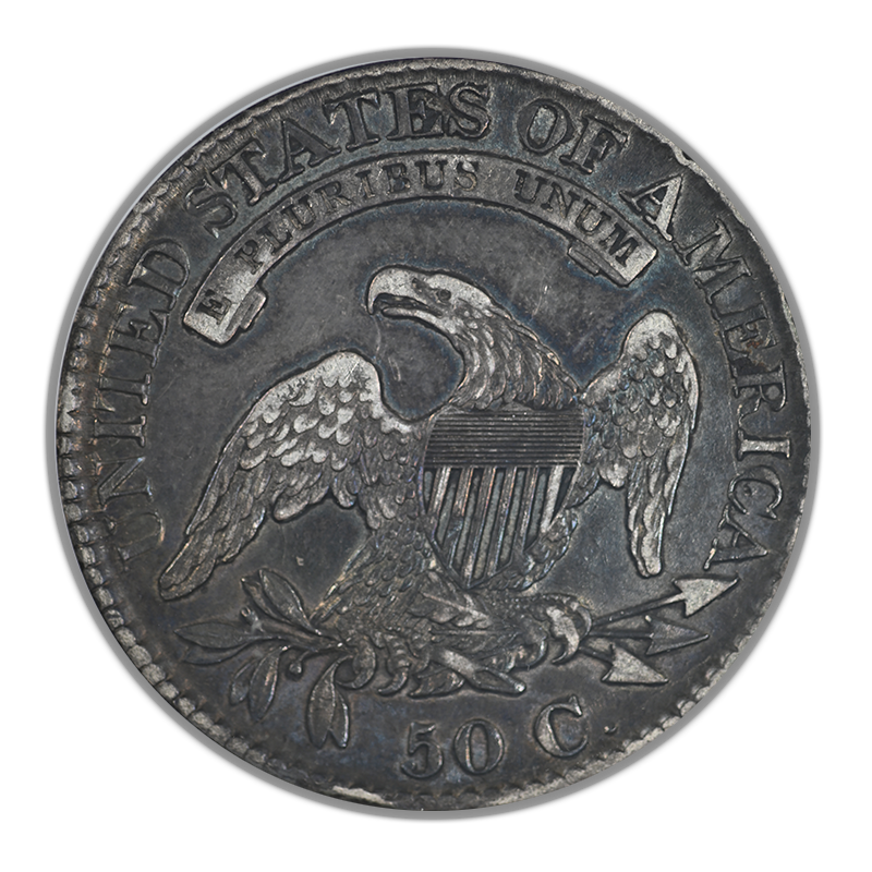 1826 Capped Bust Half Dollar 50C ANACS Soapbox XF40 - REVERSE TONED!