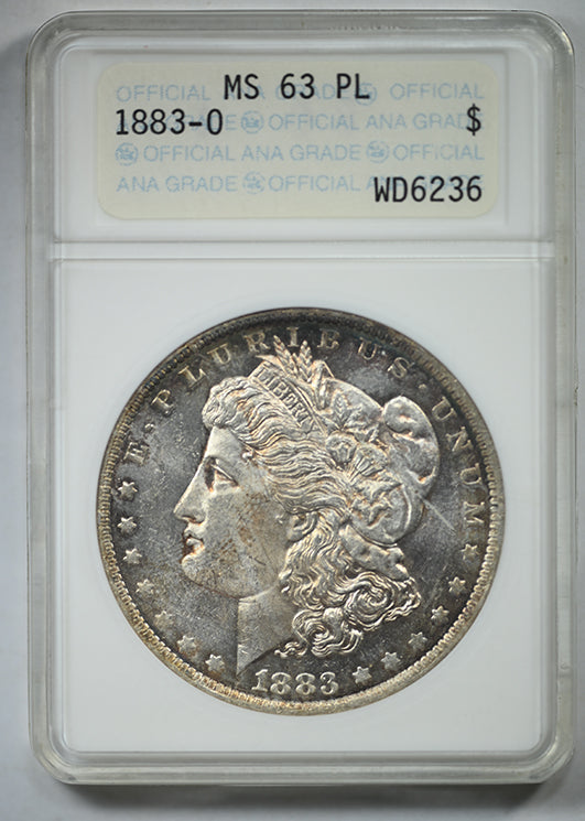 1883-O Morgan Dollar $1 ANA Soapbox MS63PL - Prooflike