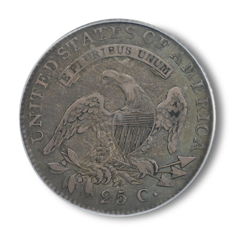 1821 Capped Bust Quarter 25C PCGS VF35 Reverse