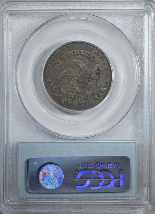 1821 Capped Bust Quarter 25C PCGS VF35 Reverse Slab
