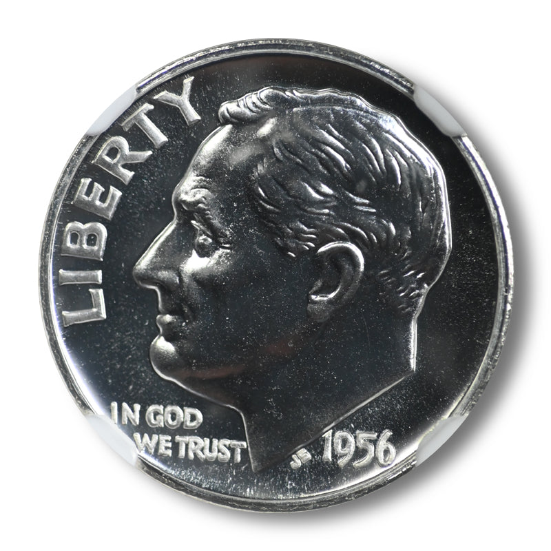 1956 Double Die Obverse Roosevelt Dime 10C NGC PF69 DDO VP-002 Obverse