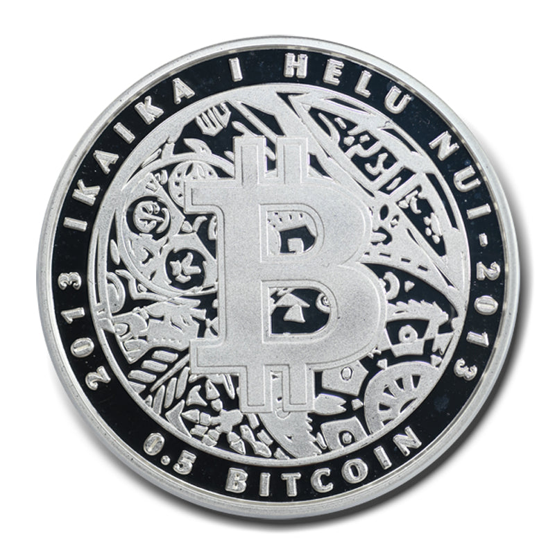 2013 Lealana Bitcoin 0.5 BTC ICG MS68PL Proof Like Unfunded Obverse