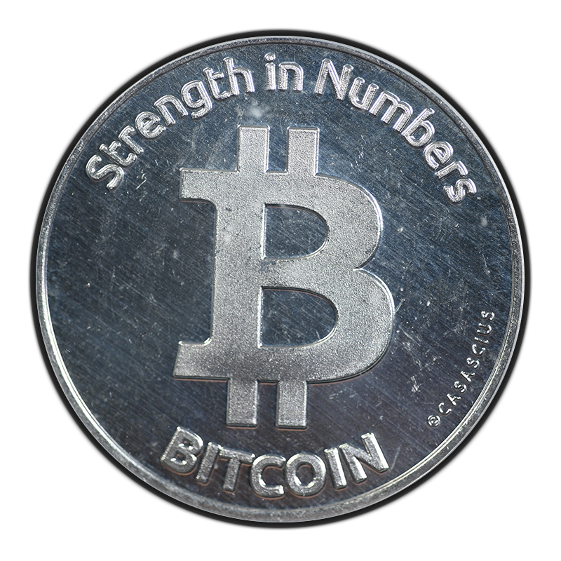 2013 Casascius Bitcoin Token ICG MS64 PL Proof Like Obverse