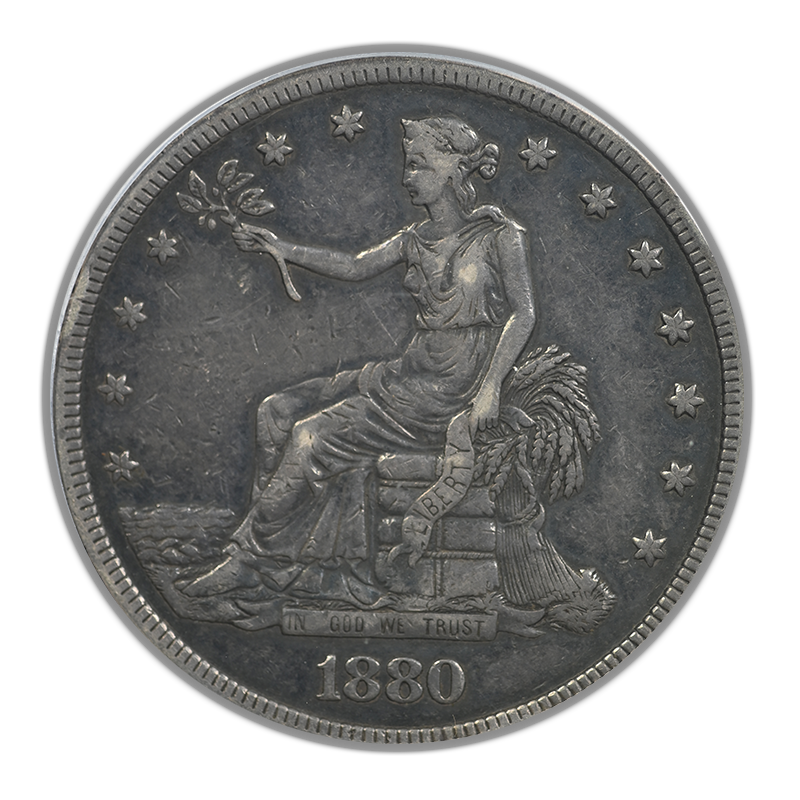 1880 Proof Trade Dollar T$1 PCGS PR30 Obverse