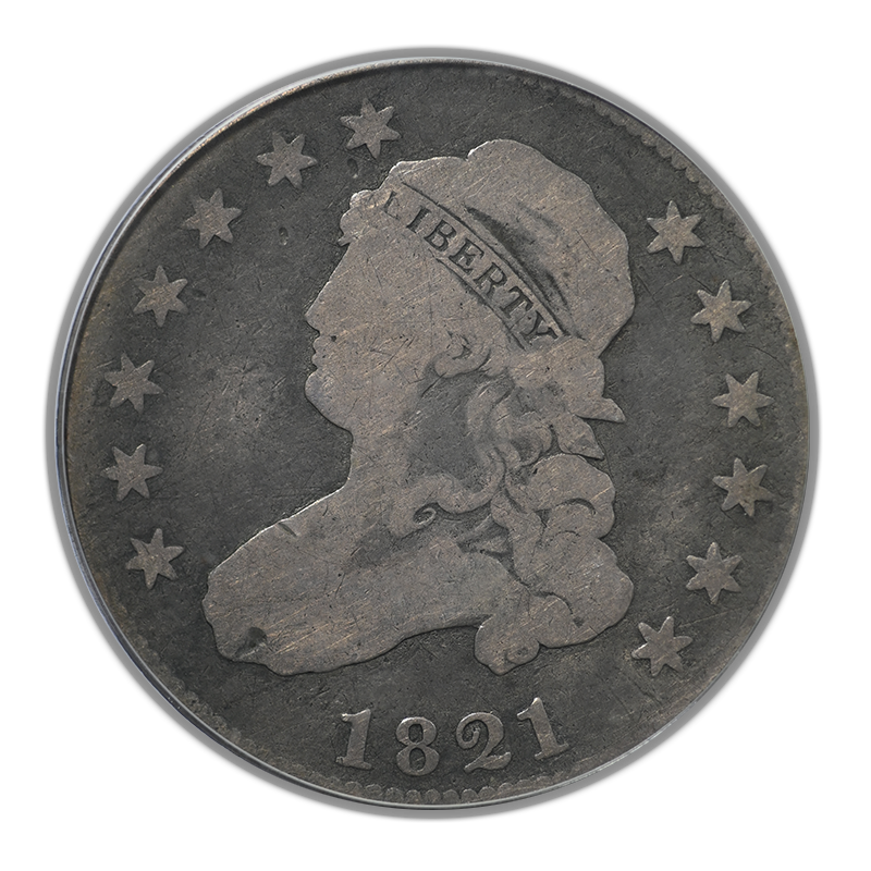 1821 Capped Bust Quarter 25C PCGS G06 Obverse