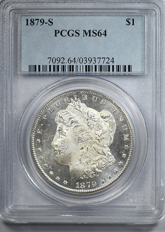 1879-S Morgan Dollar $1 PCGS MS64