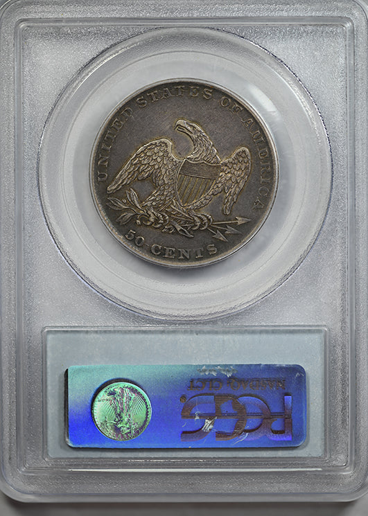 1837 Capped Bust Half Dollar 50C PCGS XF45 - Reeded Edge