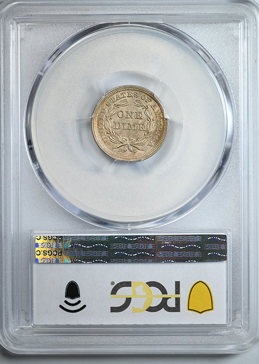 1853 Liberty Seated Dime 10C PCGS MS63 - No Arrows, F-101a