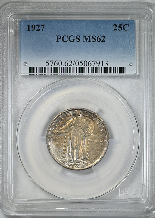 1927 Standing Liberty Quarter 25C PCGS MS62