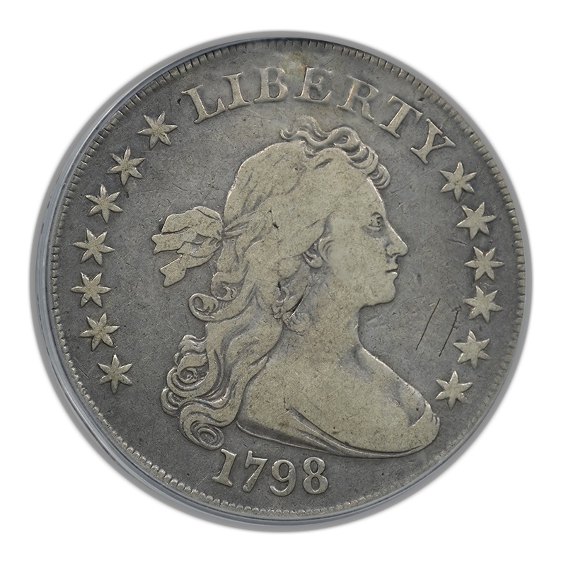 1798 Draped Bust Dollar $1 PCGS Genuine - Large Eagle