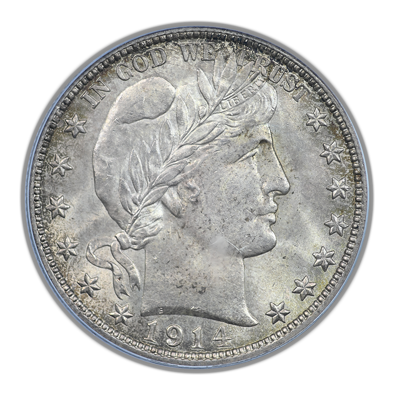 1914 Barber Half Dollar 50C PCGS MS64 CAC