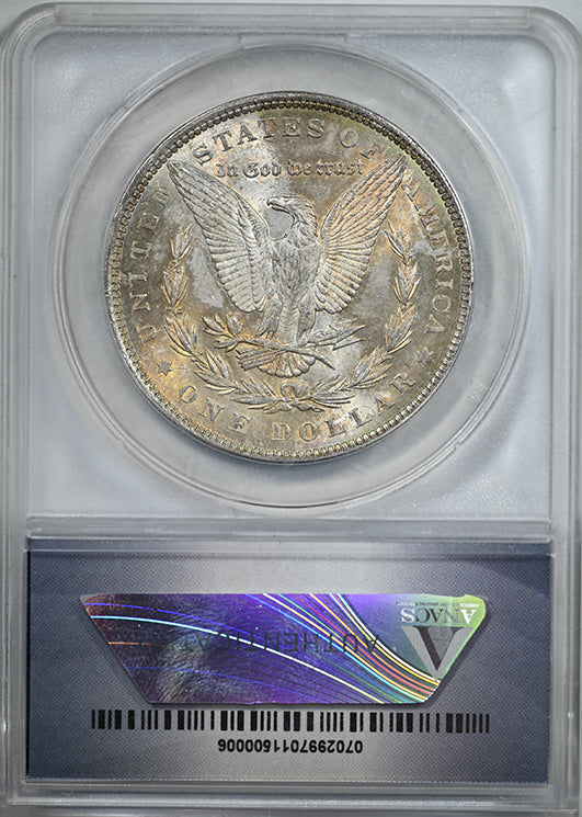 1891 Morgan Dollar $1 ANACS Brilliant Uncirculated - Legends of The Comstock Lode