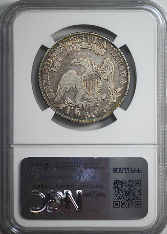 1824 Capped Bust Half Dollar 50C NGC VF20 - TONED!