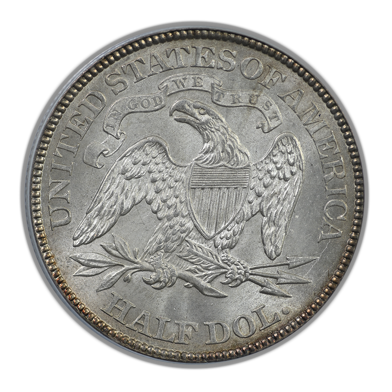 1874 Liberty Seated Half Dollar 50C PCGS MS63 CAC - Arrows
