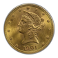 1901 Liberty Head Gold Eagle $10 PCGS MS65 Obverse