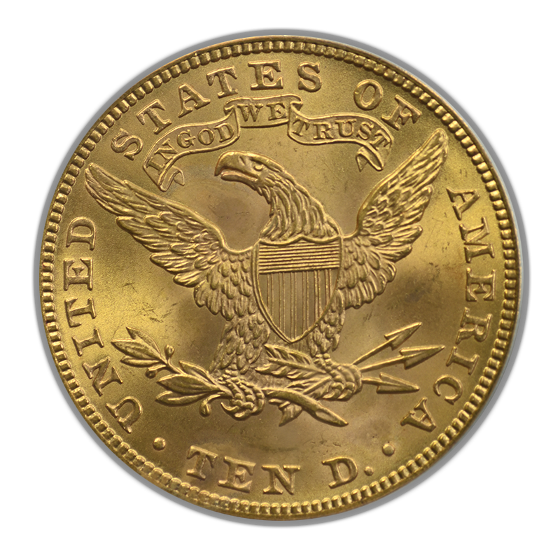 1901 Liberty Head Gold Eagle $10 PCGS MS65 Reverse