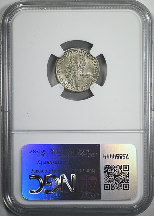 1923-S Mercury Dime 10C NGC AU58