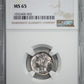 1934-D Mercury Dime 10C NGC MS65