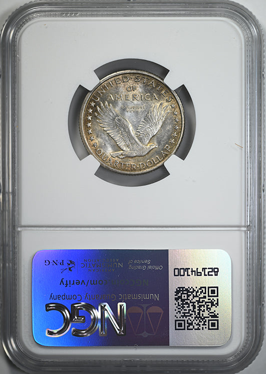 1917-S Type 1 Standing Liberty Quarter 25C NGC AU58