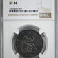 1846-O Liberty Seated Half Dollar 50C NGC XF40 - Medium Date