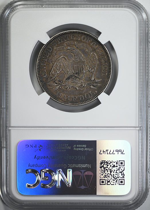 1876 Liberty Seated Half Dollar 50C NGC AU53