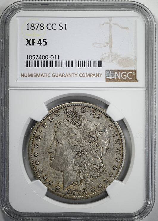 1878-CC Morgan Dollar $1 NGC XF45