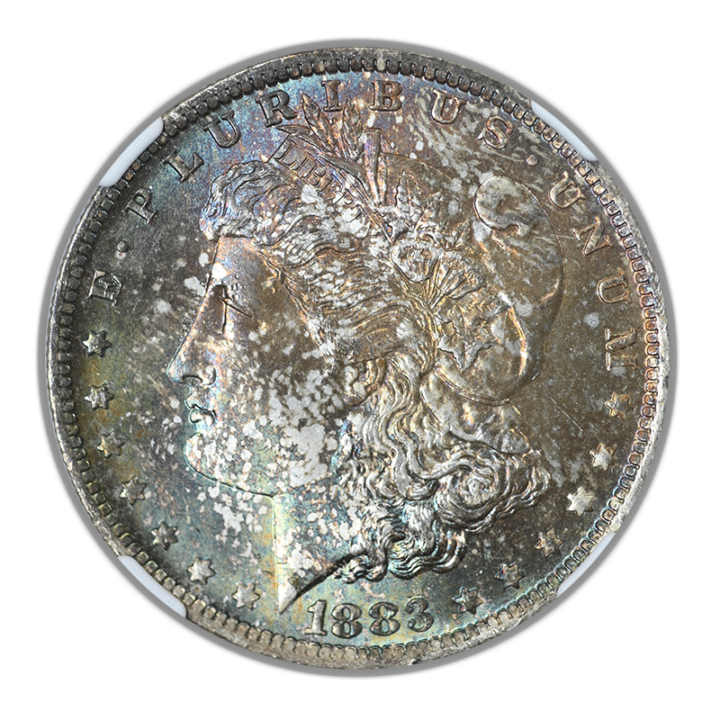 1883-O Morgan Dollar $1 NGC MS64 - TONED!