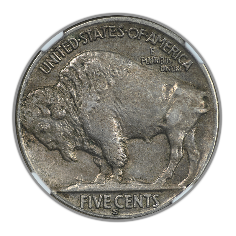 1923-S Buffalo Nickel 5C NGC AU50