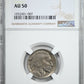 1923-S Buffalo Nickel 5C NGC AU50