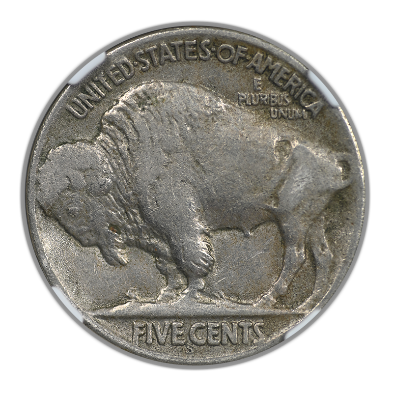 1923-S Buffalo Nickel 5C NGC VF35