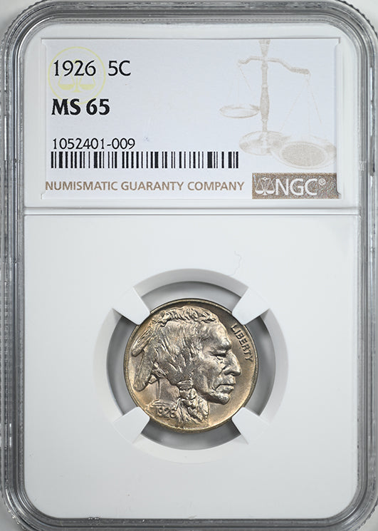 1926 Buffalo Nickel 5C NGC MS65