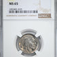 1927 Buffalo Nickel 5C NGC MS65