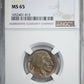 1930-S Buffalo Nickel 5C NGC MS65