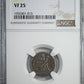 1880 Liberty Seated Dime 10C NGC VF25