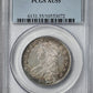 1823 Capped Bust Half Dollar 50C PCGS AU55 - REVERSE TONED!