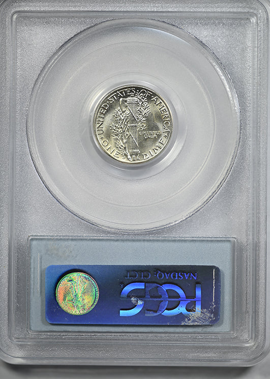 1943-D Mercury Dime 10C PCGS MS66FB CAC - Full Bands