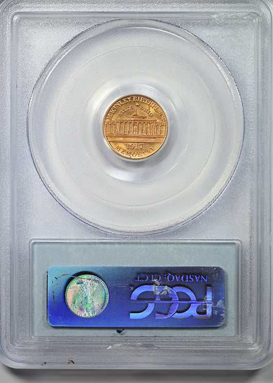 1917 McKinley Classic Commemorative Gold Dollar G$1 PCGS MS65 CAC Reverse Slab