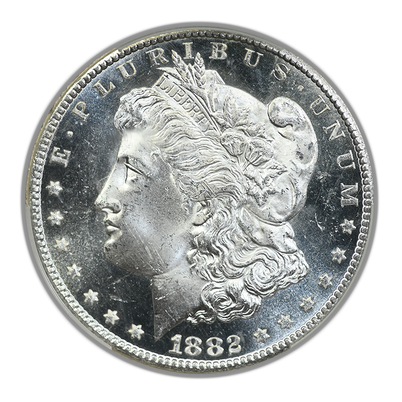 1882-CC Morgan Dollar $1 CAC MS64DMPL - Deep Mirror Prooflike