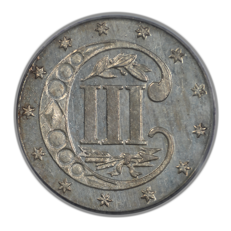1870 Proof Three Cent Silver Piece 3CS PCGS PR63