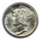 1939-D Mercury Dime 10C PCGS Rattler MS65FB - Full Bands - 108 Serial Number