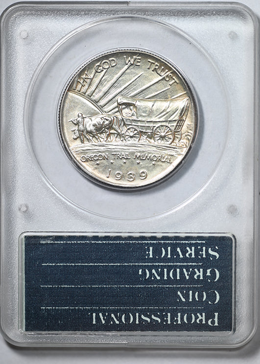 1939-D Oregon Trail Classic Commemorative Half Dollar 50C PCGS Rattler MS65 CAC - "109" Cert Number