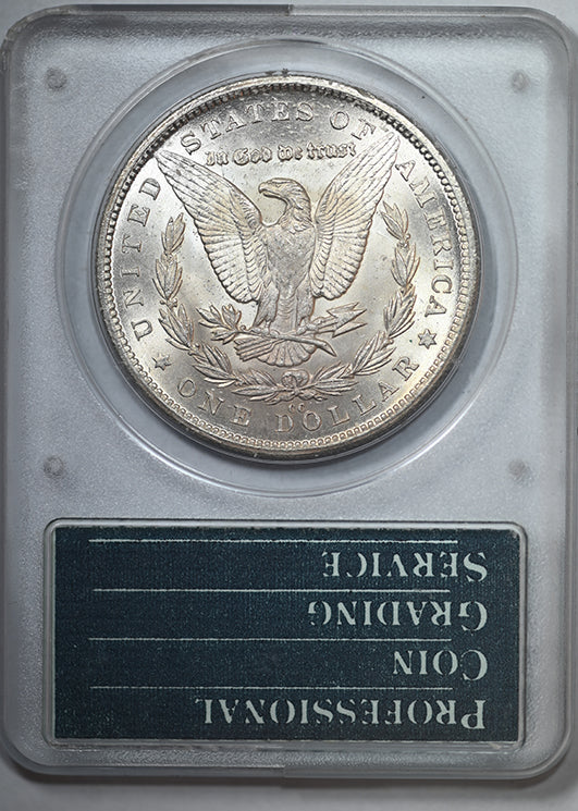 1880-CC Morgan Dollar $1 PCGS Rattler MS63 CAC