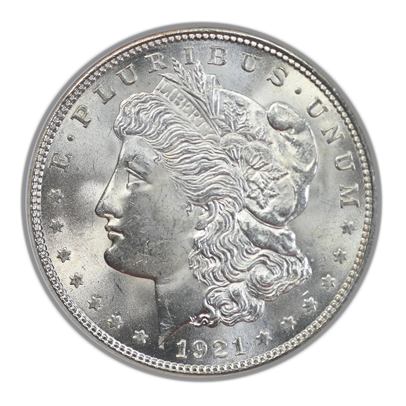 1921 Morgan Dollar $1 NGC MS64 CAC