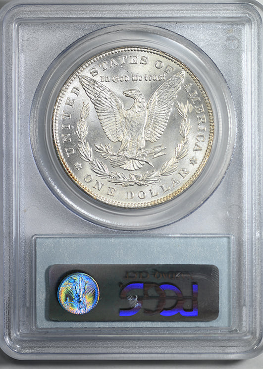 1887/6 Morgan Dollar $1 PCGS MS63