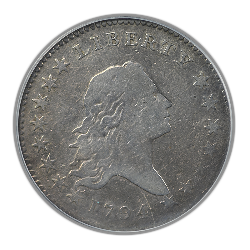 1794 Flowing Hair Half Dollar 50C PCGS VG10 - Overton 101a