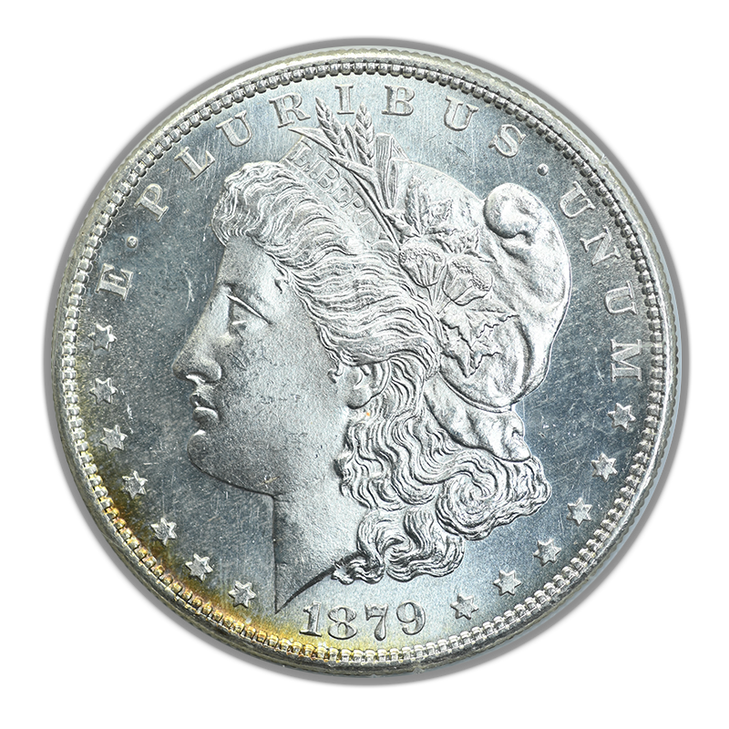 1879-S Morgan Dollar $1 PCGS Rattler MS63 CAC Obverse
